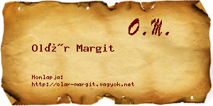 Olár Margit névjegykártya
